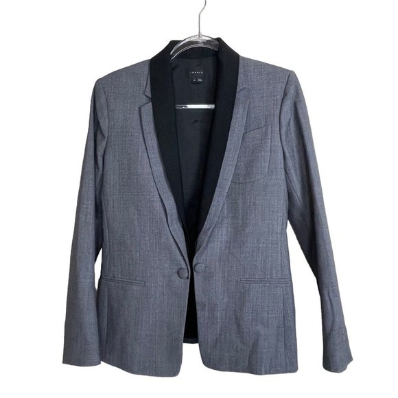 Theory Gray and Black Blazer - Picture 3 of 9